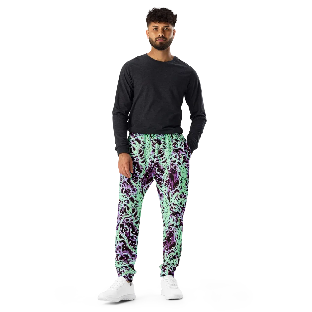 Lavender Lava on Men's Joggers — Front