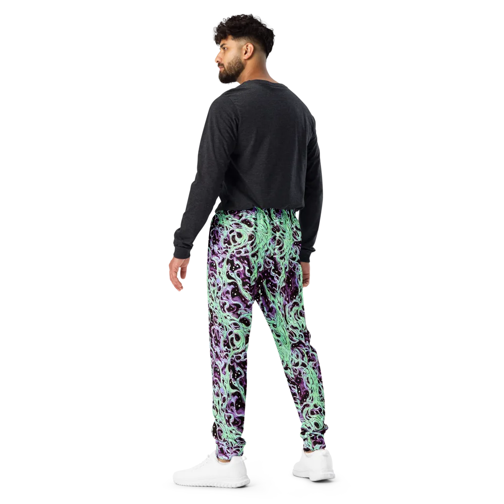 Lavender Lava on Men's Joggers — Back