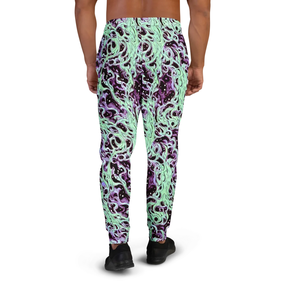 Lavender Lava on Men's Joggers — Back