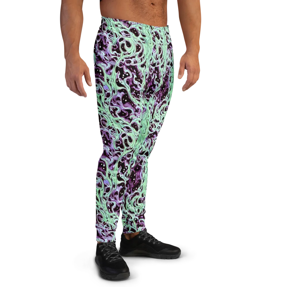 Lavender Lava on Men's Joggers — Right