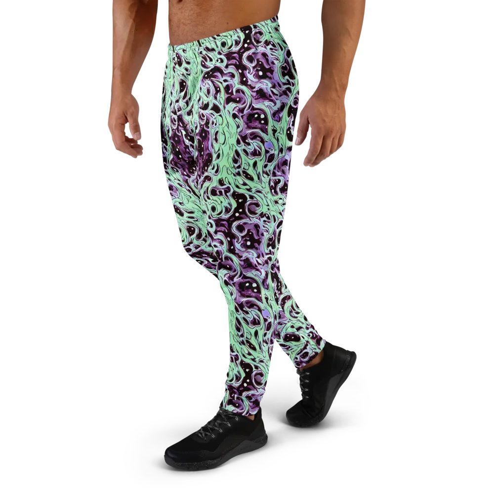 Lavender Lava on Men's Joggers — Left
