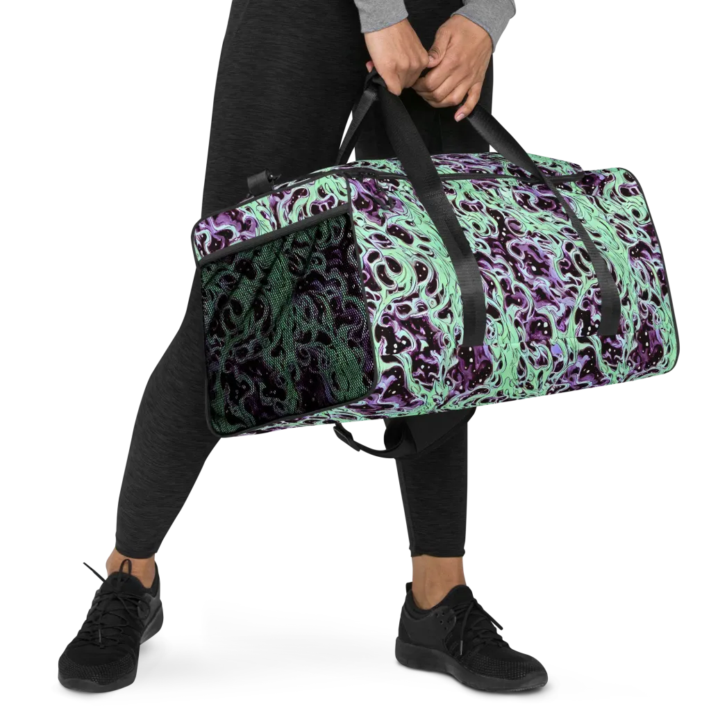 Lavender Lava on Duffle Bag — Right Front