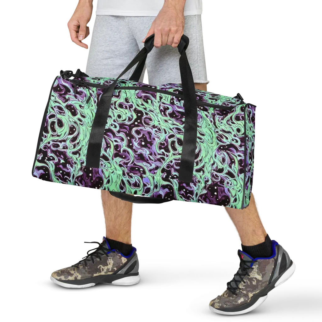 Lavender Lava on Duffle Bag — Front