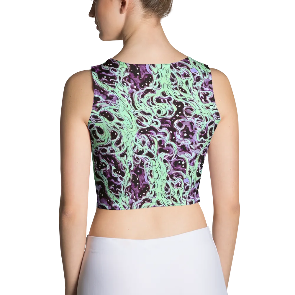 Lavender Lava on Crop Top — Back