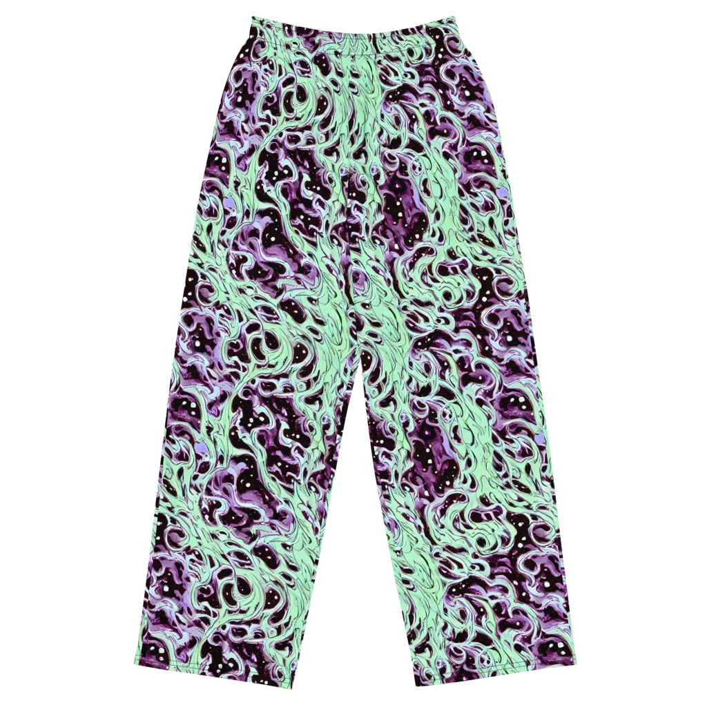 Lavender Lava on Wide-Leg Pants — Front