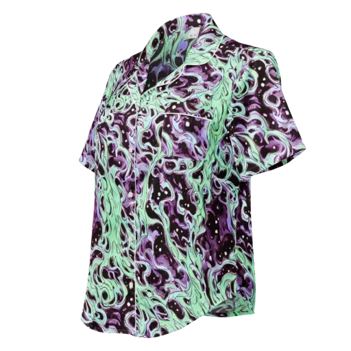 Lavender Lava on a Women's Short Sleeve Pajama Top
