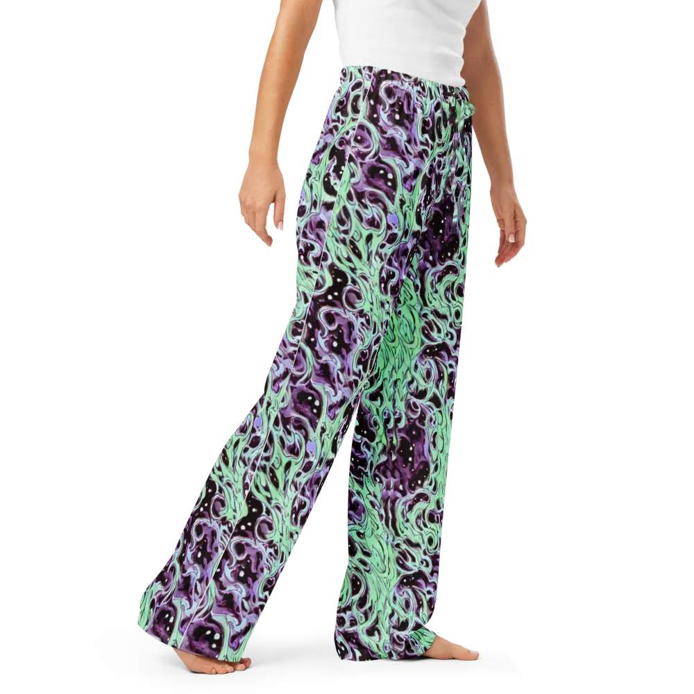 Lavender Lava on Women's Pajama Pants — Right Front