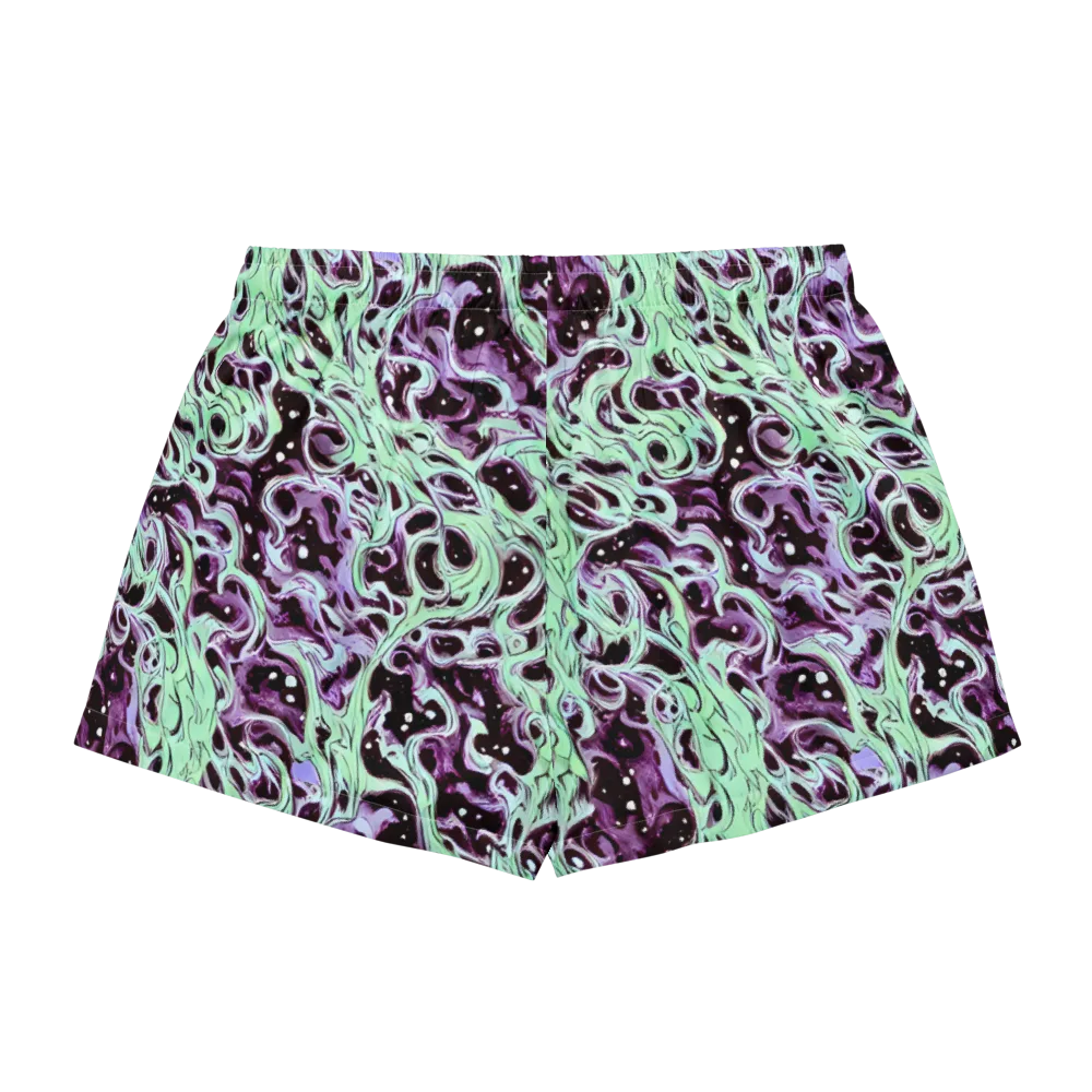 Lavender Lava on Women's Pajama Shorts — Back