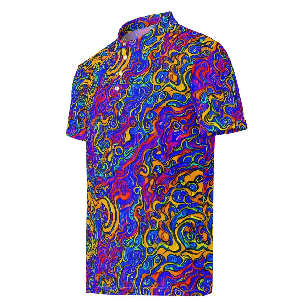 Spectrum Inferno on Men's Slim Fit Polo Shirt — Left Front