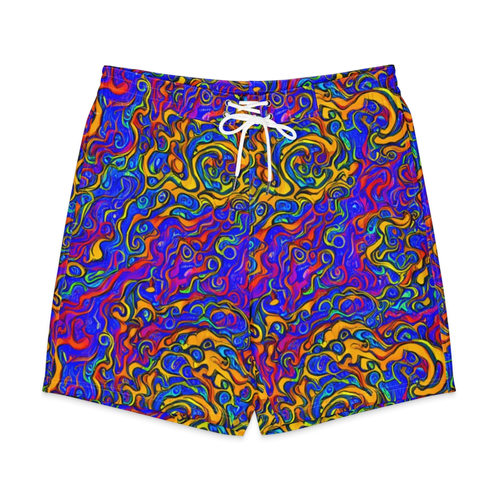 Spectrum Inferno on Men's Board Shorts — Front