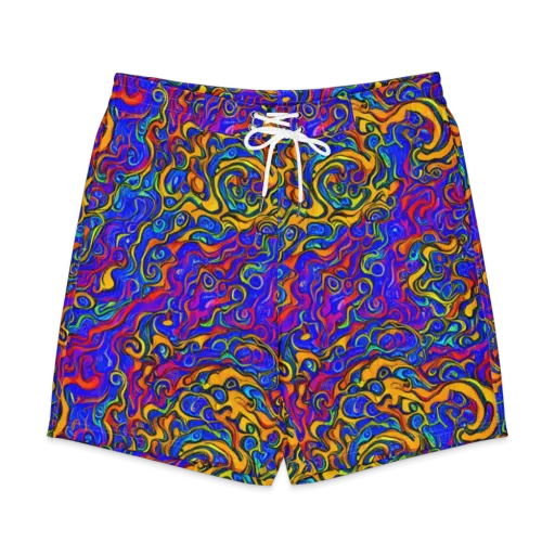 Spectrum Inferno on a Men's Board Shorts