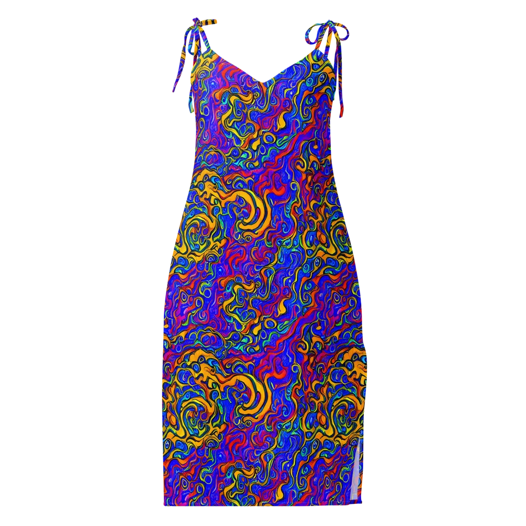 Spectrum Inferno on Slip Dress — Front