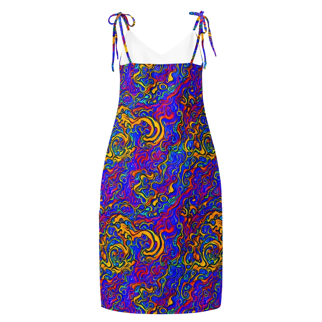 Spectrum Inferno on Slip Dress — Back
