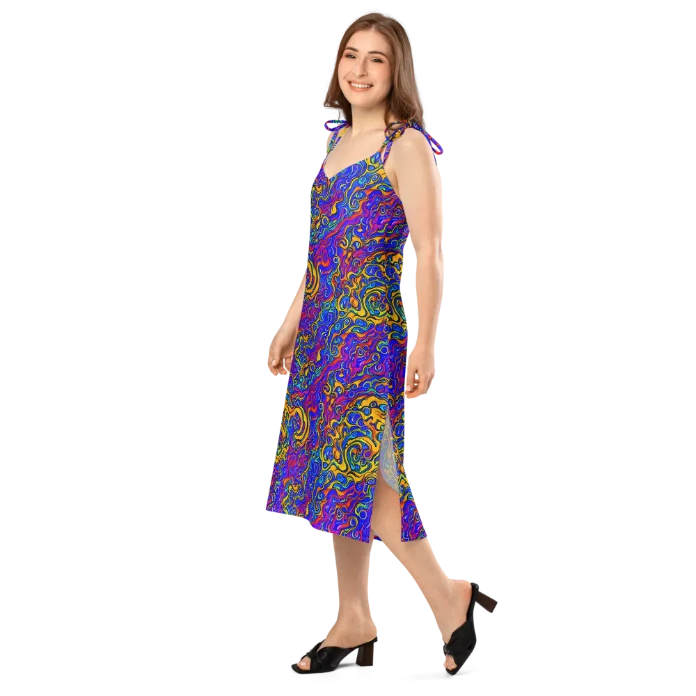 Spectrum Inferno on Slip Dress — Left Front