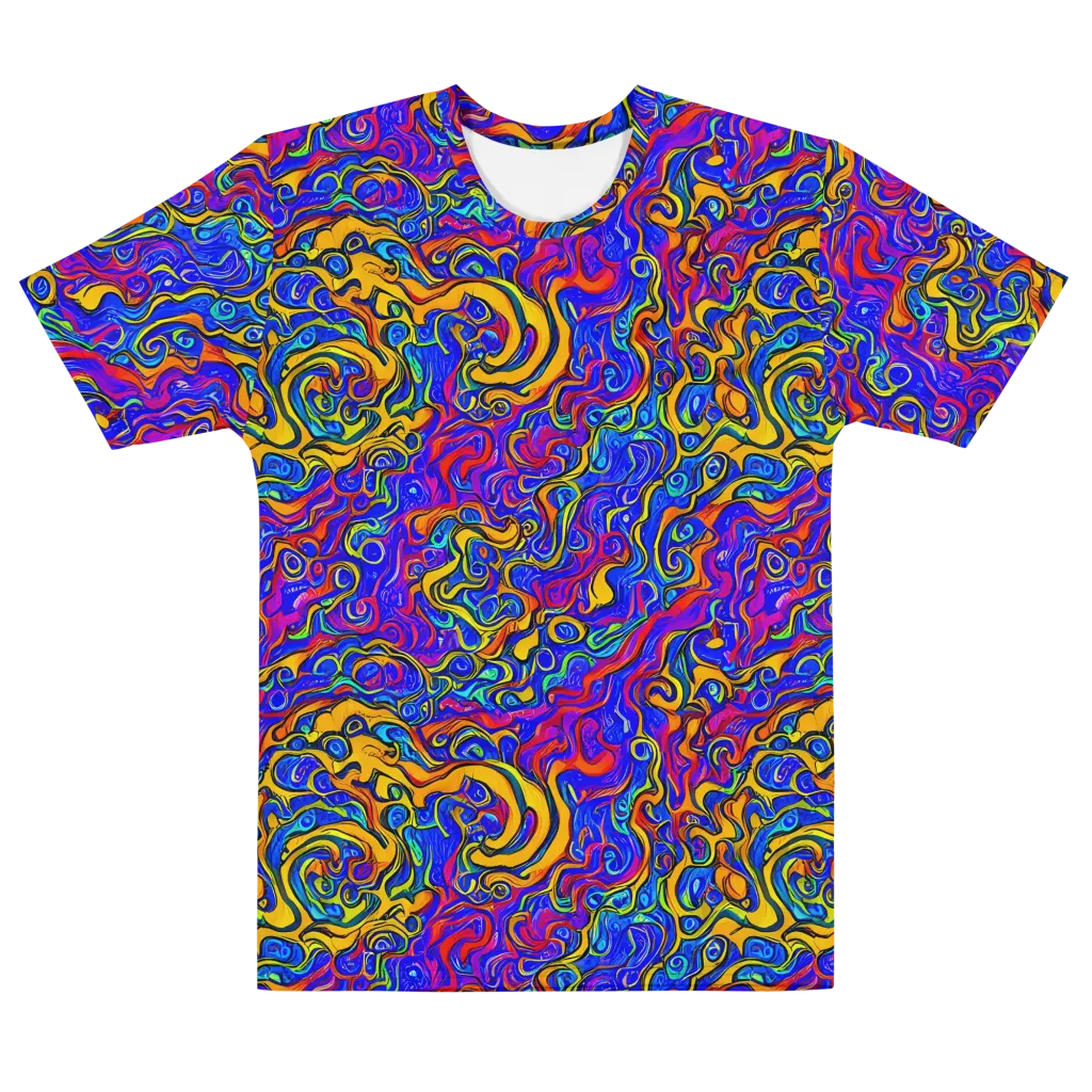 Spectrum Inferno on Men's Cotton Crew Neck T-Shirt — Front