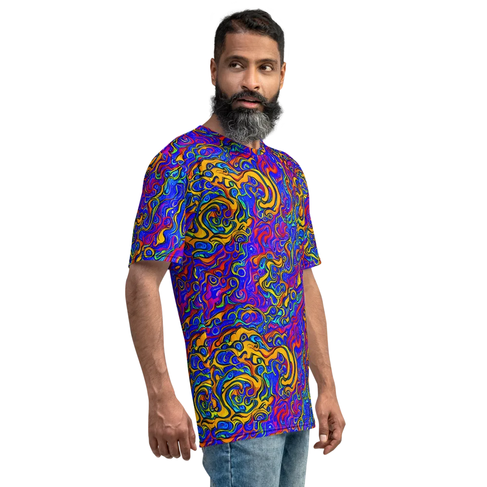 Spectrum Inferno on Men's Crew Neck T-Shirt — Right