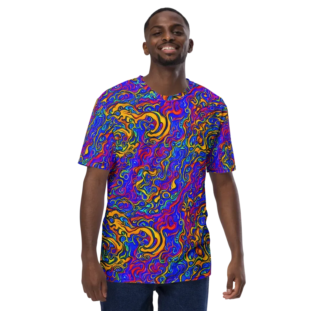 Spectrum Inferno on Men's Crew Neck T-Shirt — Front