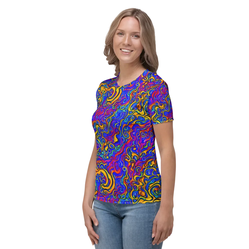 Spectrum Inferno on Women's Crew Neck T-Shirt — Left