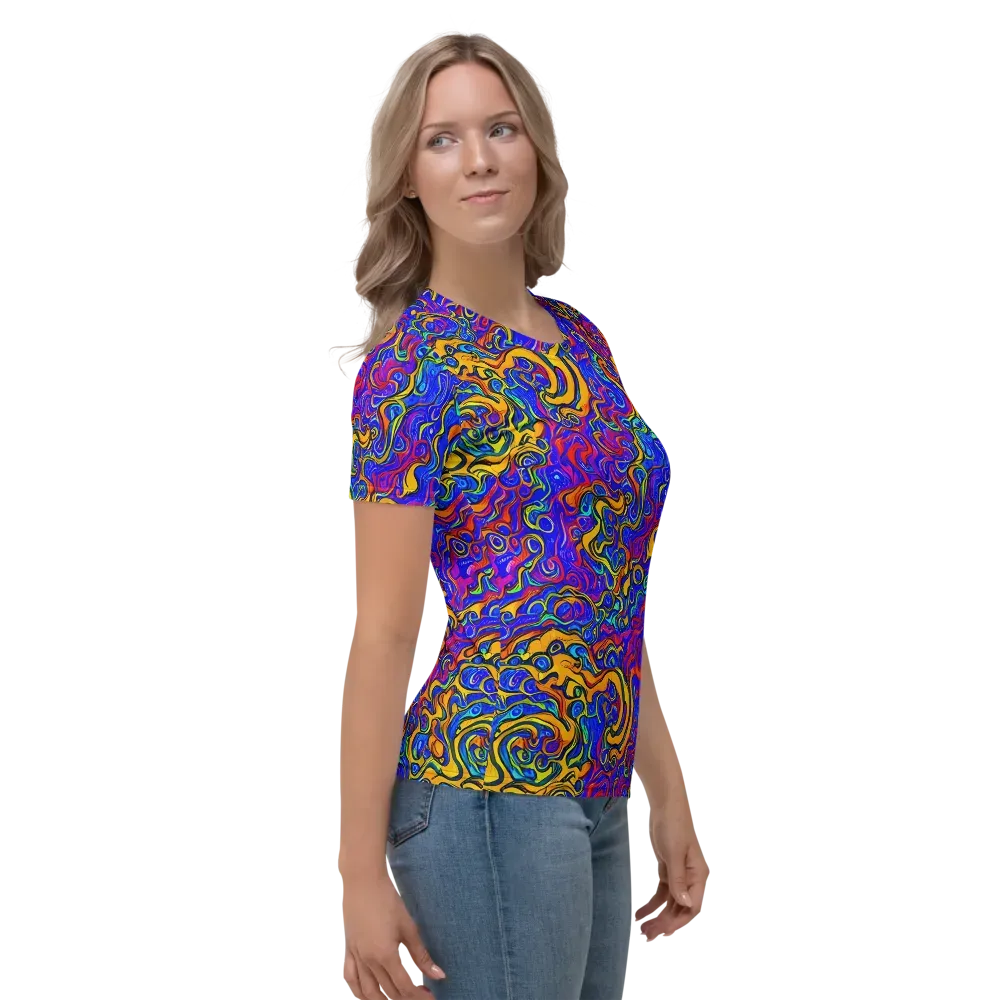 Spectrum Inferno on Women's Crew Neck T-Shirt — Right
