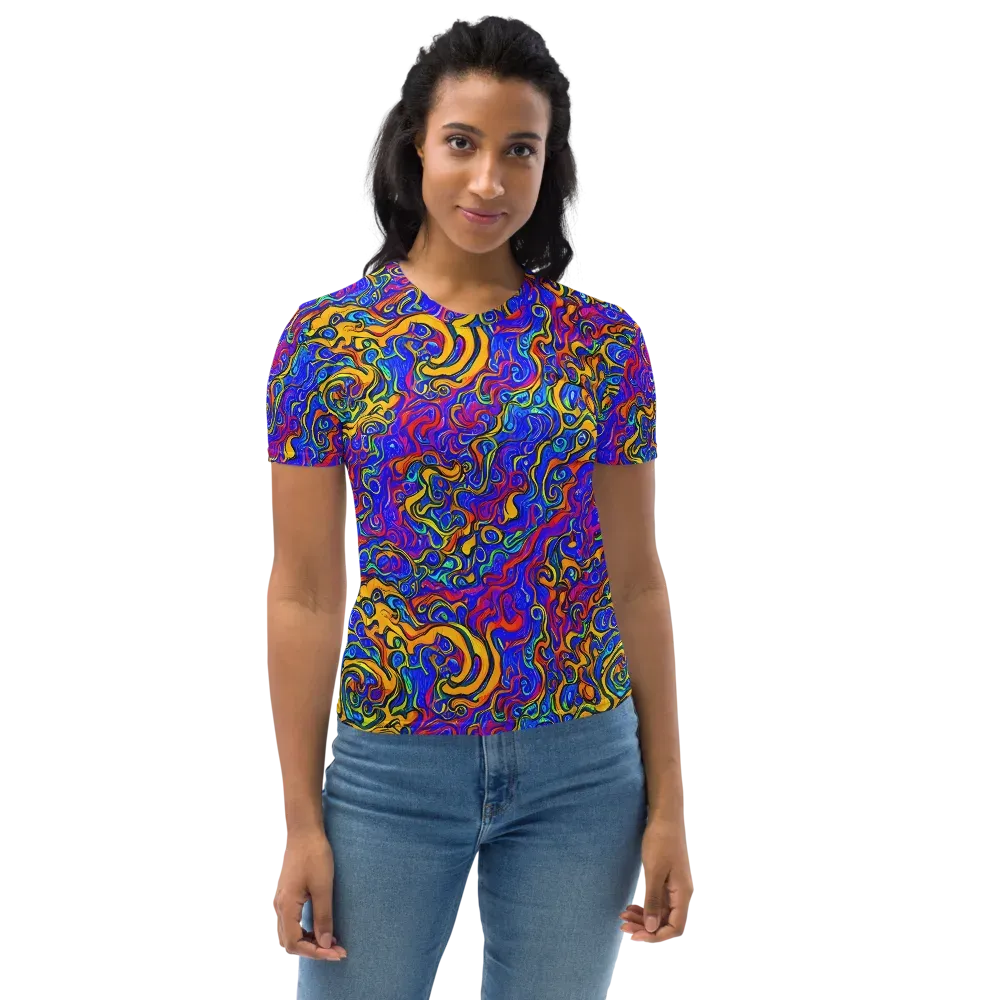 Spectrum Inferno on Women's Crew Neck T-Shirt — Front