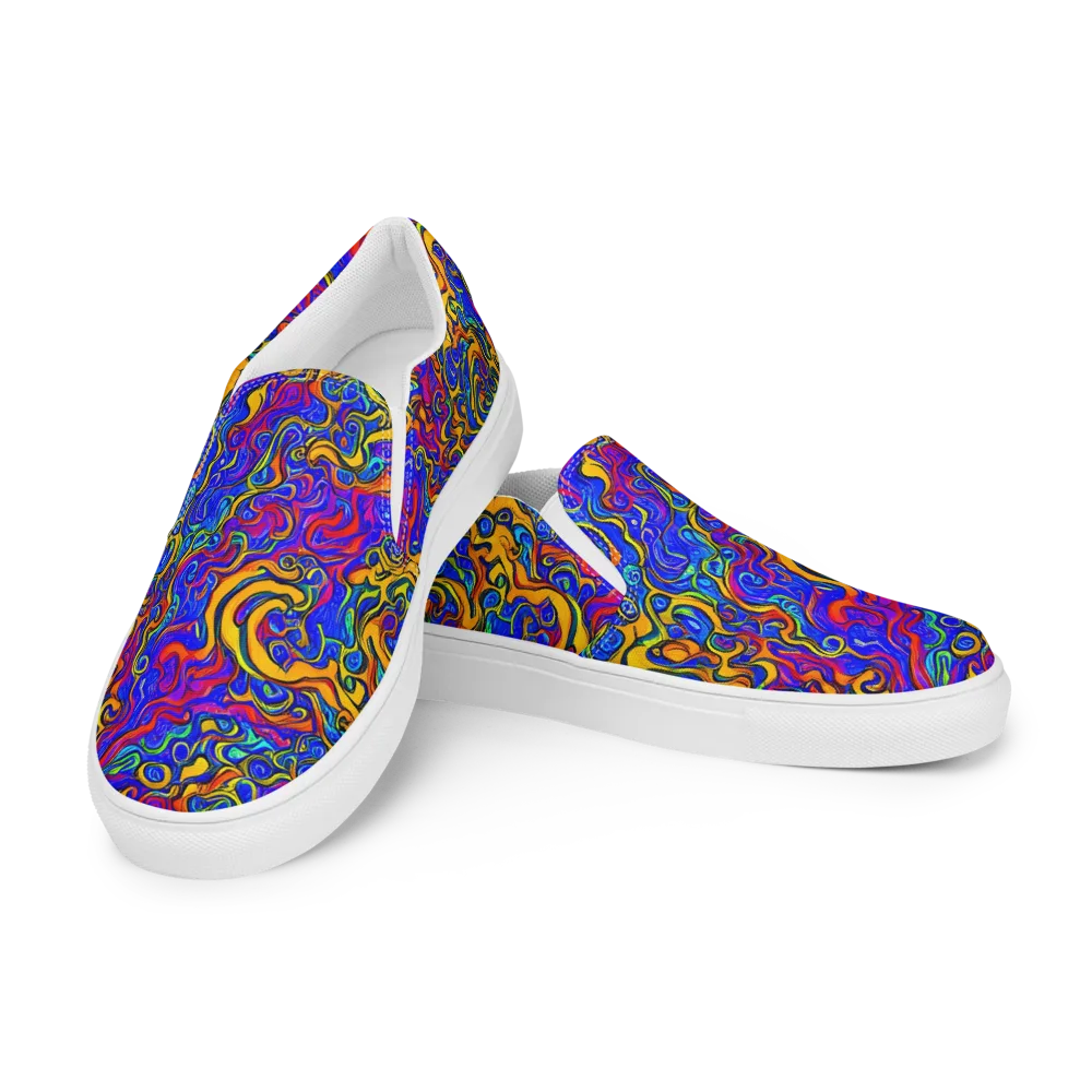 Spectrum Inferno on Men's Slip-On Canvas Shoes — Left Front