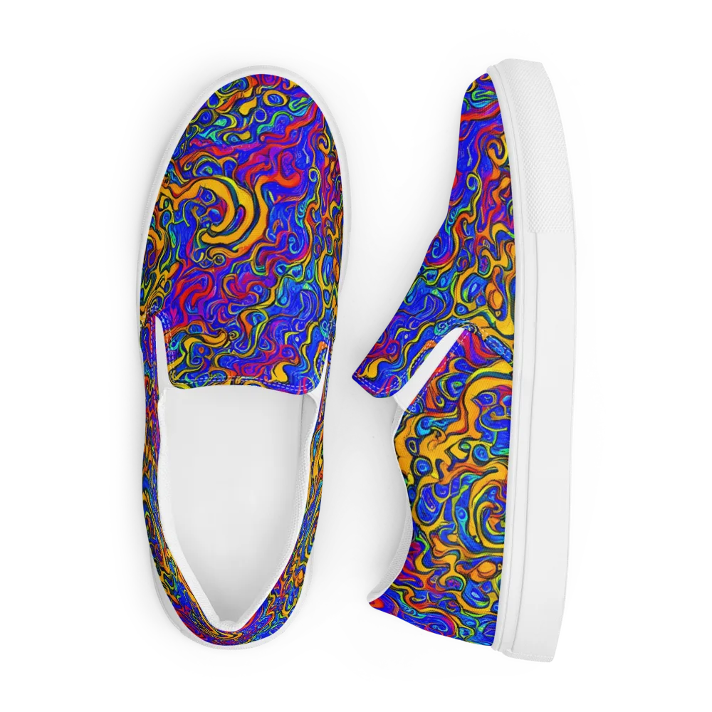 Spectrum Inferno on Men's Slip-On Canvas Shoes — Front