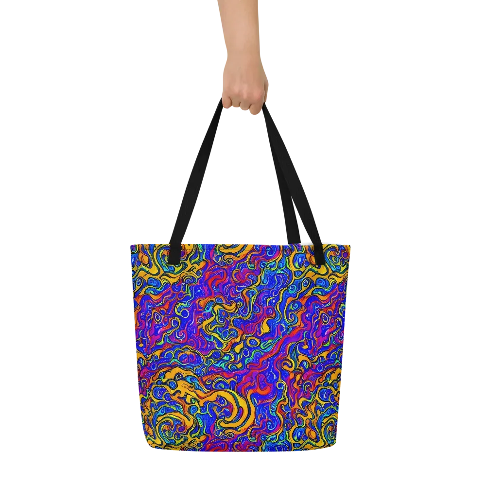 Spectrum Inferno on Large Tote Bag W/ Pocket — Front