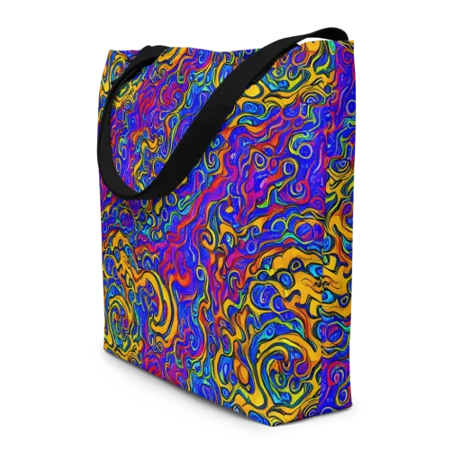 Spectrum Inferno on a Large Tote Bag W/ Pocket