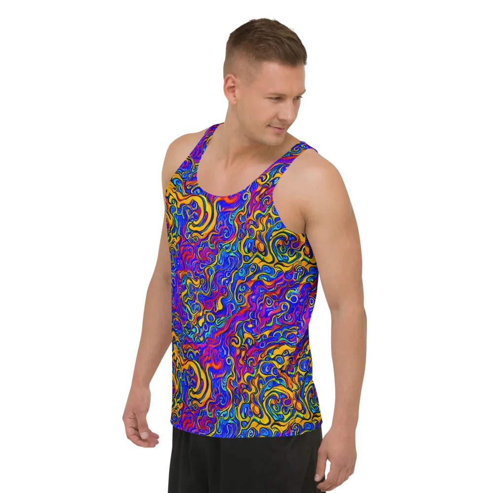 Spectrum Inferno on Men's Tank Top — Left Front