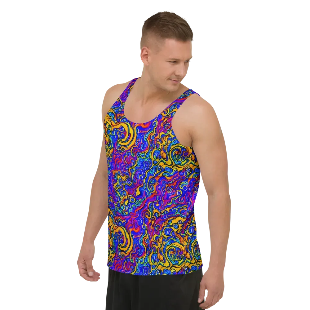 Spectrum Inferno on Men's Tank Top — Left Front