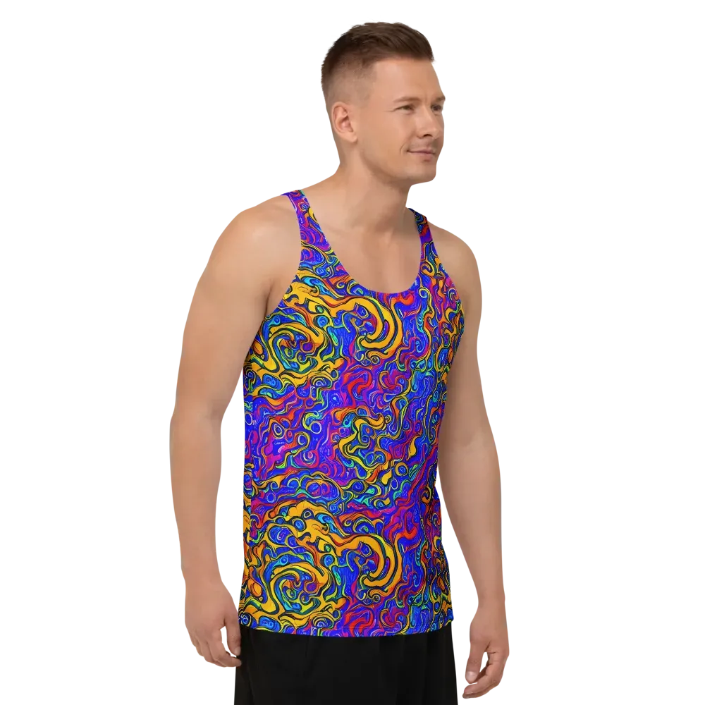 Spectrum Inferno on Men's Tank Top — Right Front