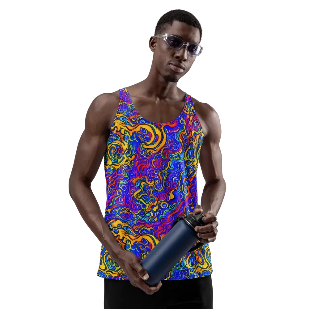 Spectrum Inferno on Men's Tank Top — Front