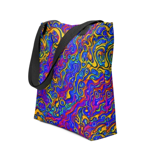 Spectrum Inferno on a Tote Bag