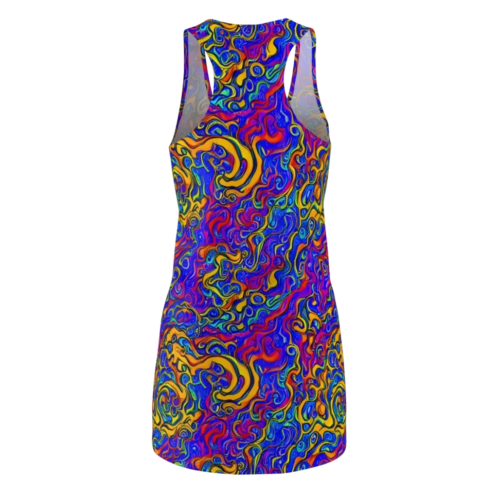 Spectrum Inferno on Racerback Dress — Back