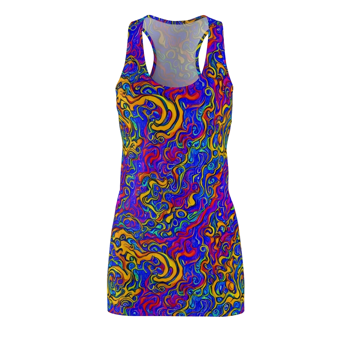 Spectrum Inferno on Racerback Dress — Front