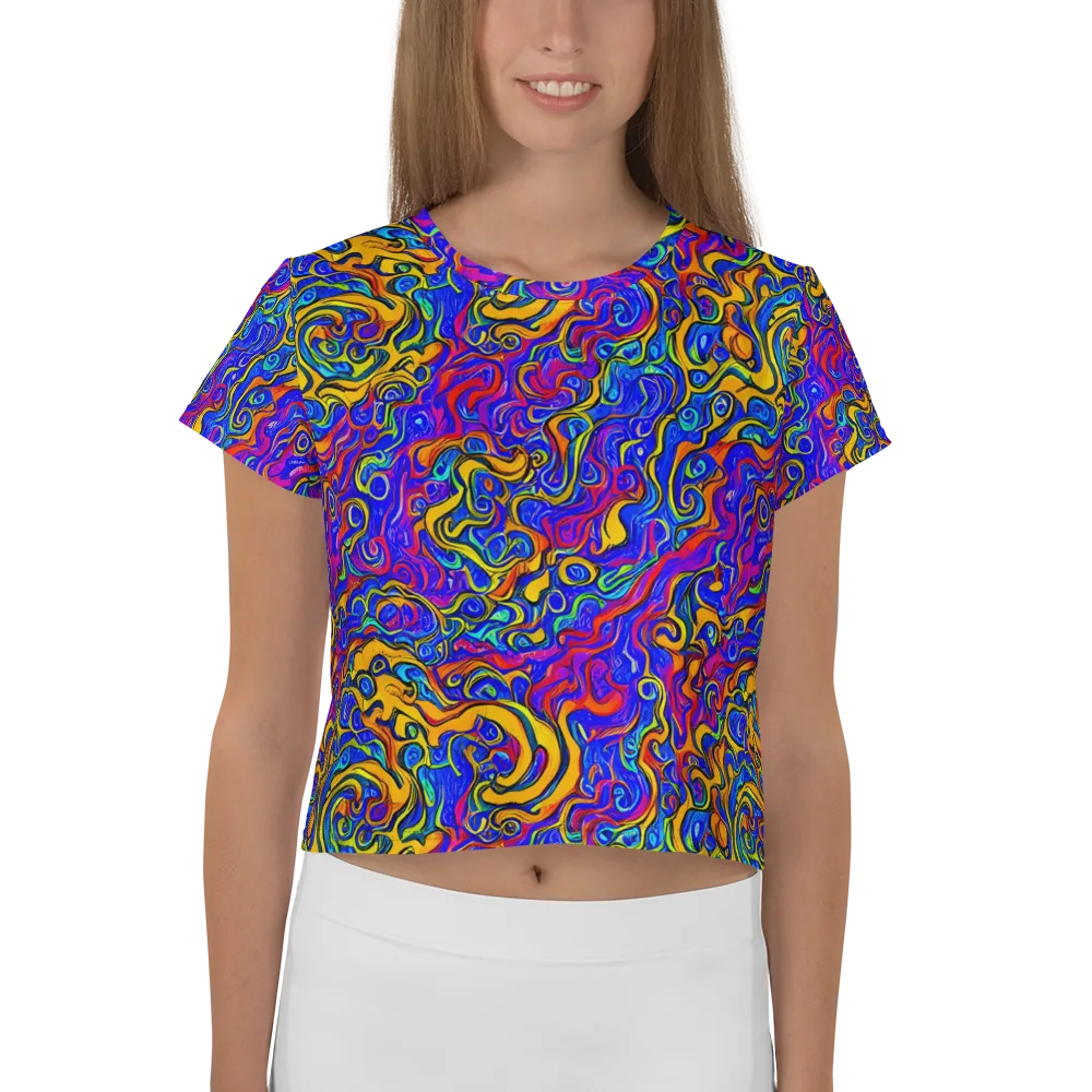 Spectrum Inferno on Crop Tee — Front