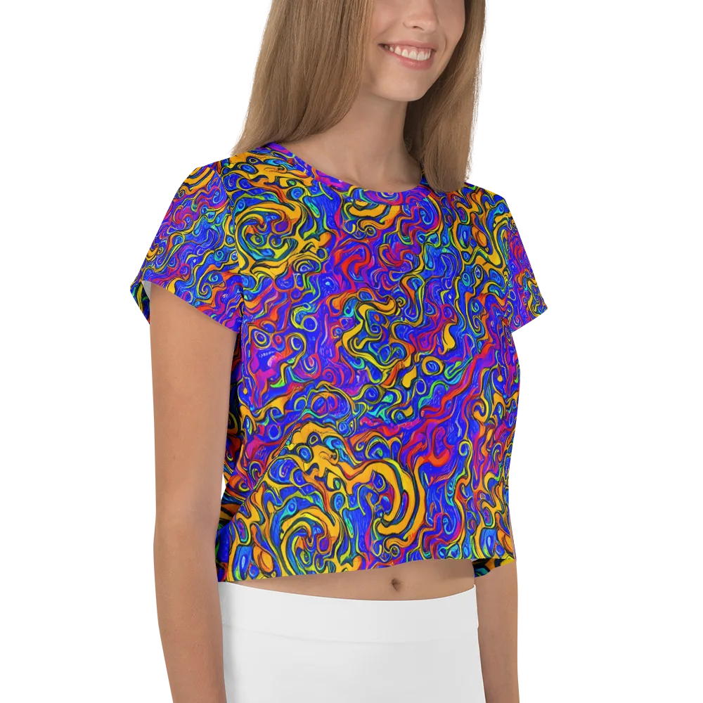 Spectrum Inferno on Crop Tee — Right