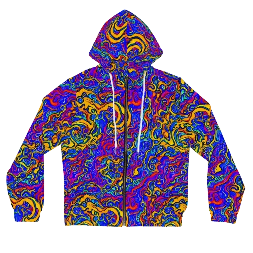 Spectrum Inferno on a Women's Full-Zip Hoodie