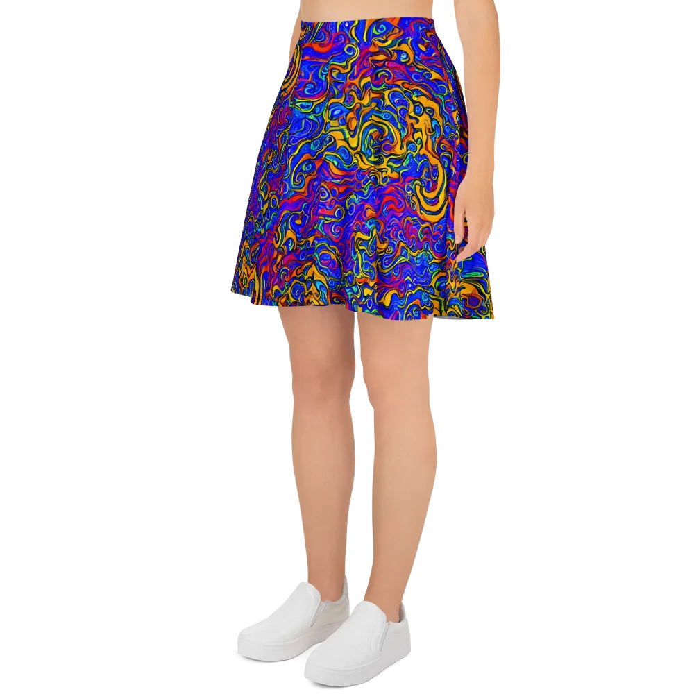 Spectrum Inferno on Skater Skirt — Left