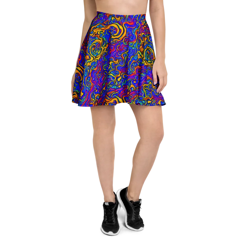 Spectrum Inferno on Skater Skirt — Front