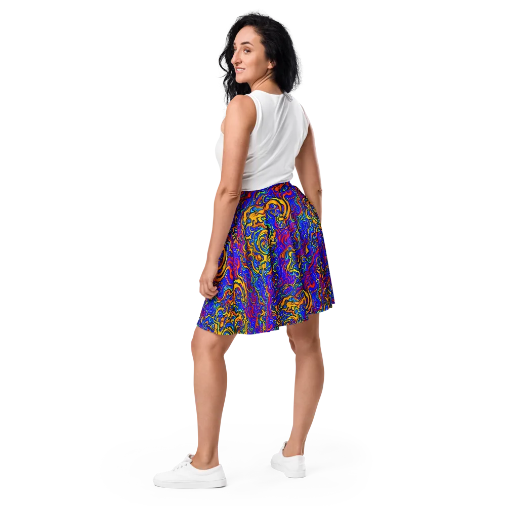 Spectrum Inferno on Skater Skirt — Back