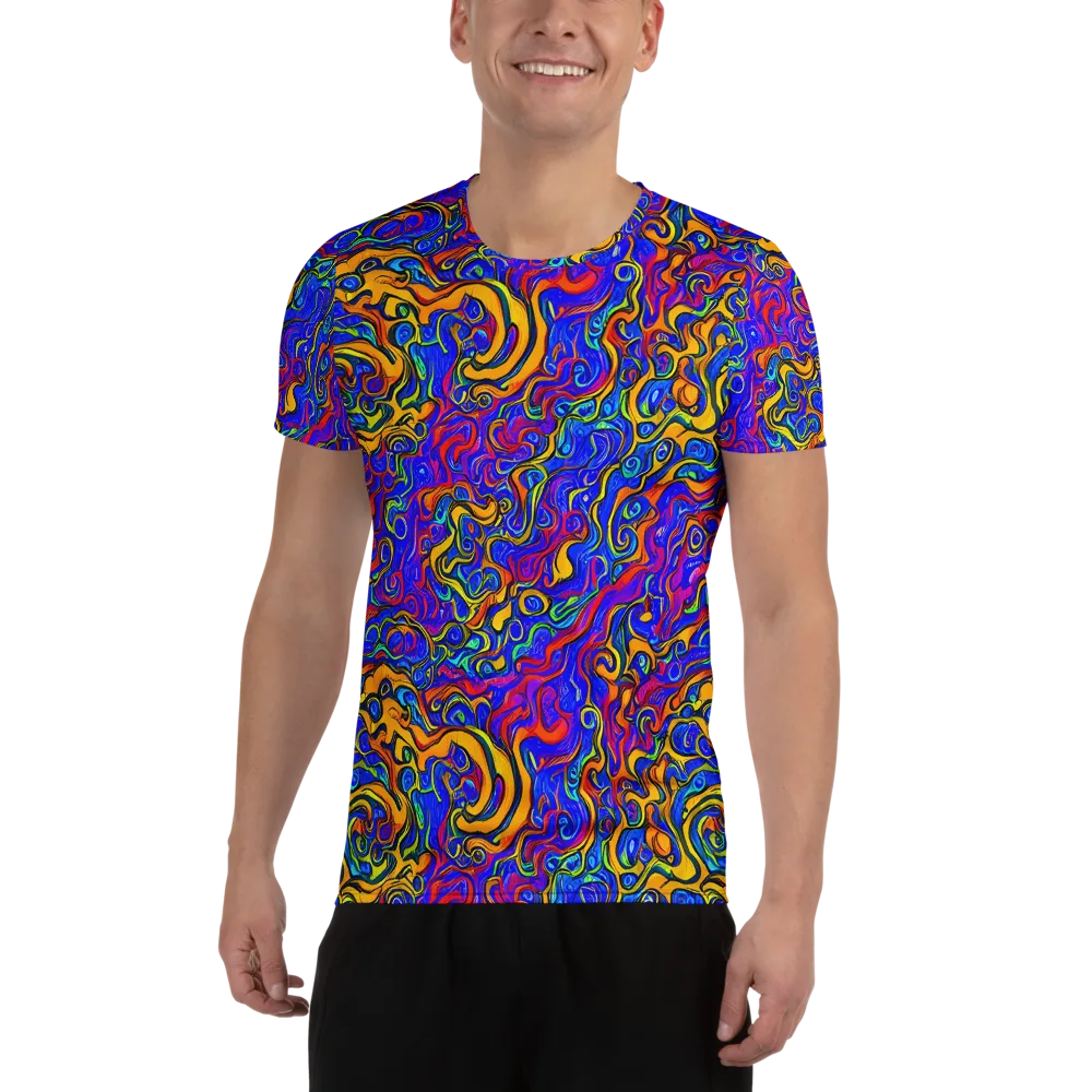 Spectrum Inferno on Men's Athletic T-Shirt — Front