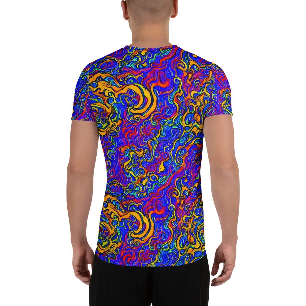 Spectrum Inferno on Men's Athletic T-Shirt — Back
