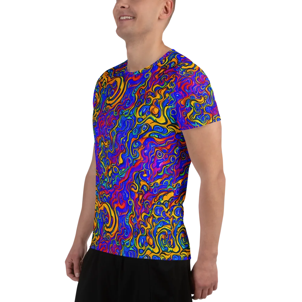 Spectrum Inferno on Men's Athletic T-Shirt — Left