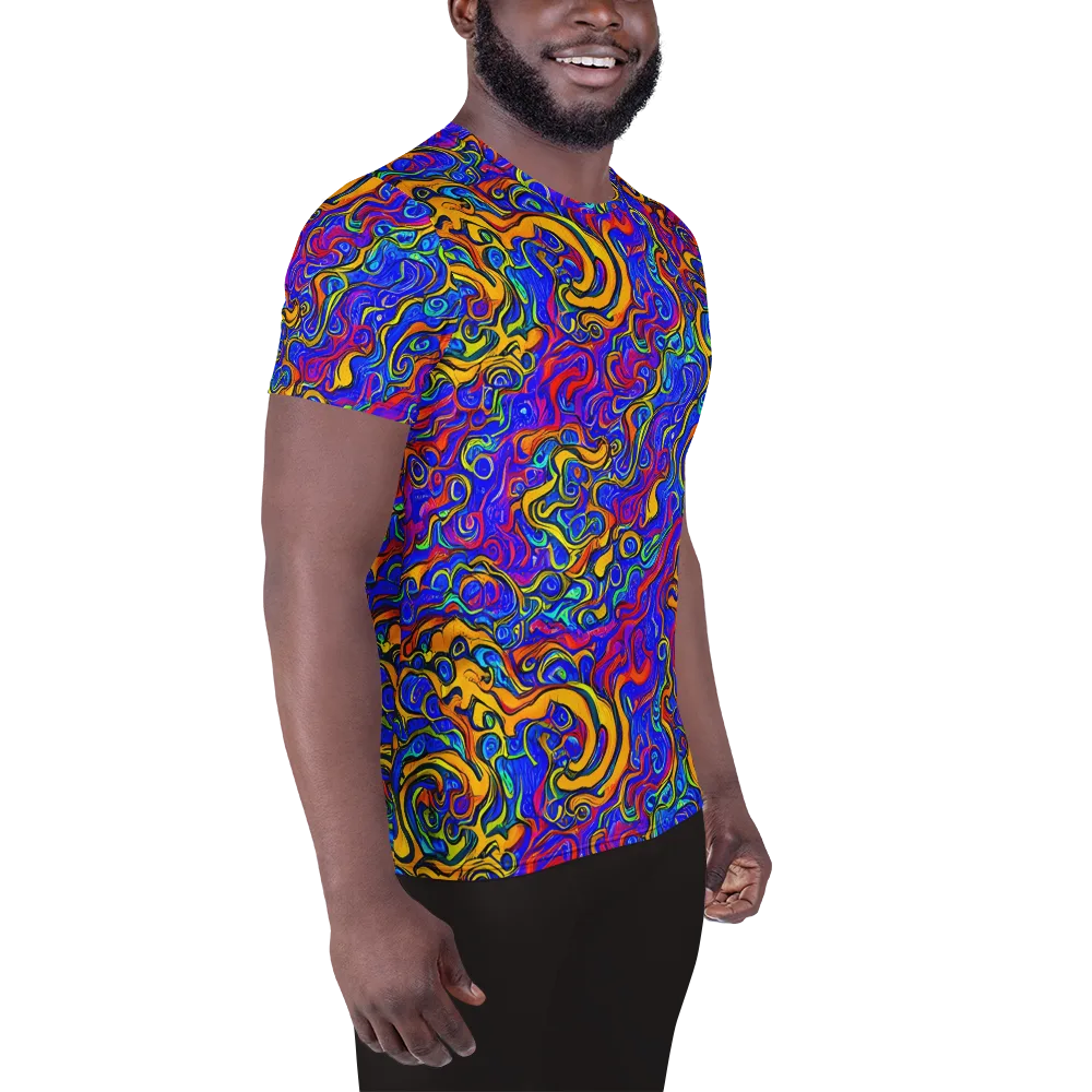 Spectrum Inferno on Men's Athletic T-Shirt — Right