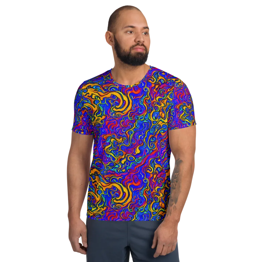 Spectrum Inferno on Men's Athletic T-Shirt — Front