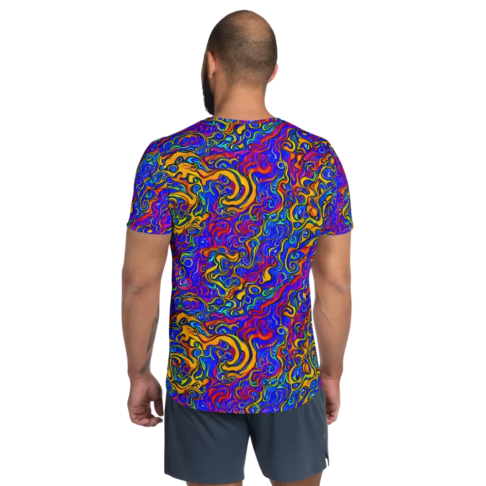 Spectrum Inferno on Men's Athletic T-Shirt — Back