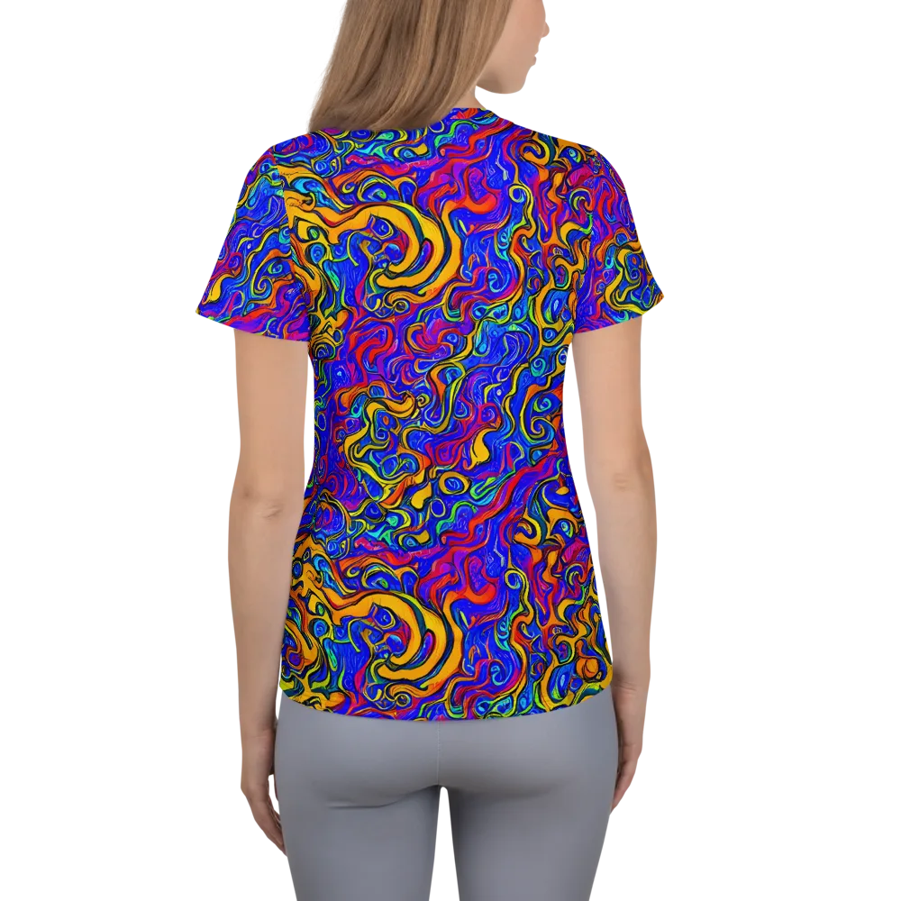Spectrum Inferno on Women's Athletic T-Shirt — Back