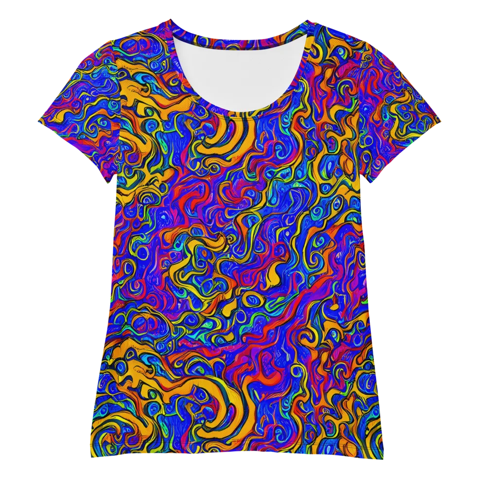 Spectrum Inferno on Women's Athletic T-Shirt — Front