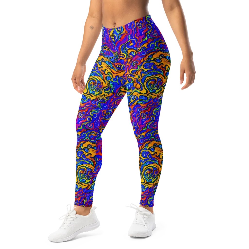 Spectrum Inferno on Leggings — Left Front